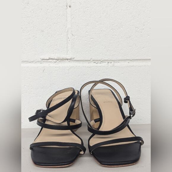 new BLACK SUEDE STUDIO Verana Ankle-strap High-heel Sandals In Black sz38 7.5-8 - Picture 2 of 11